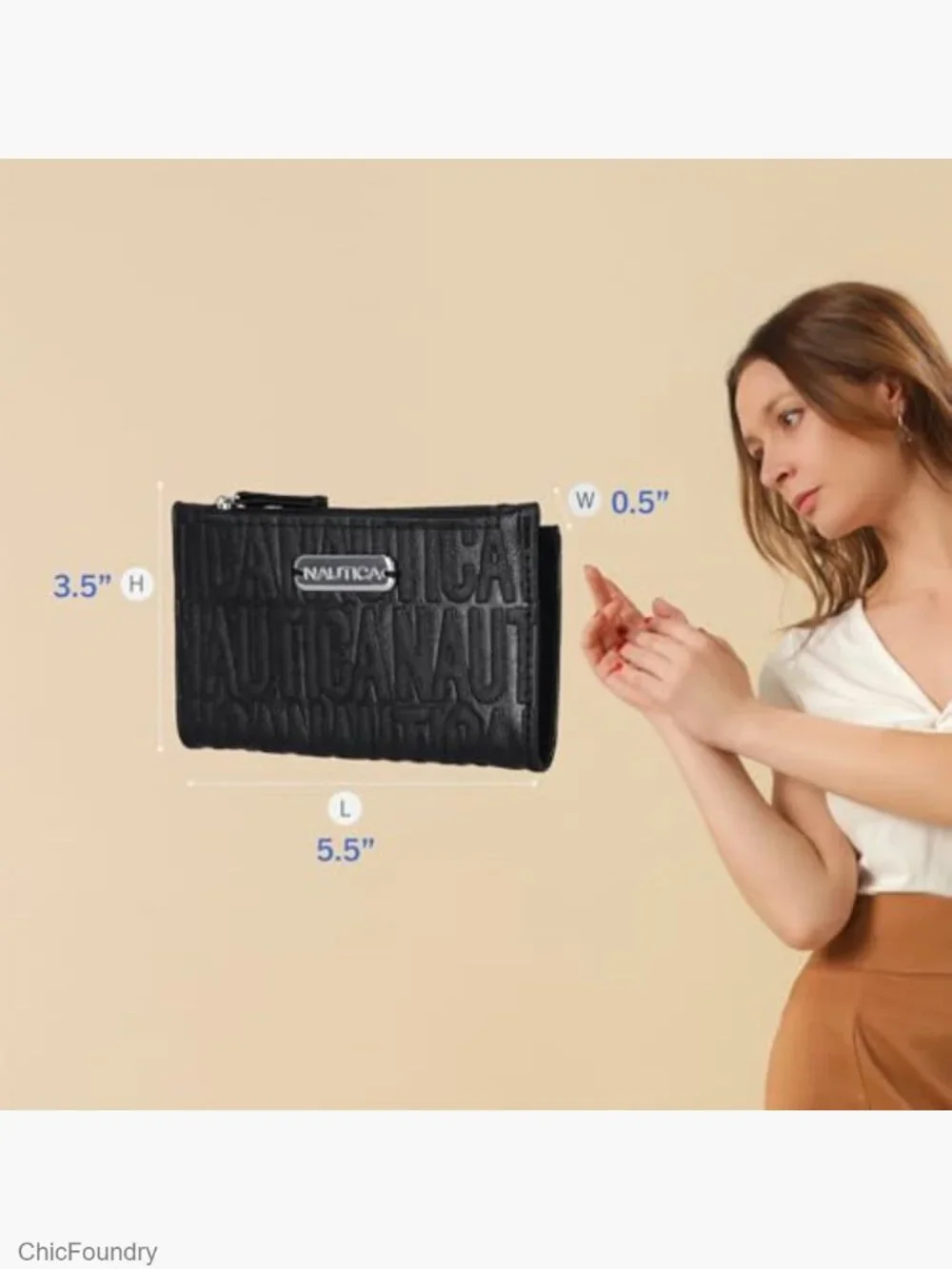 Bifold RFID Blocking Wallet with Coin Pocket & ID Window